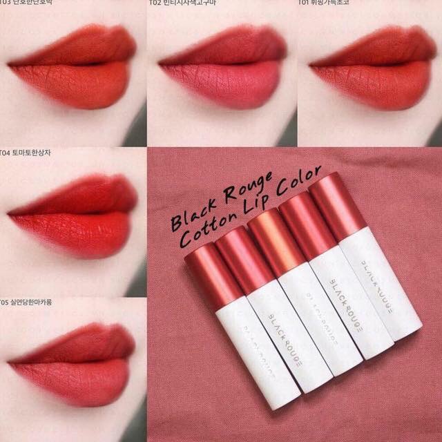 [New 2018] Son Kem lì Black Rouge Cotton Lip Color