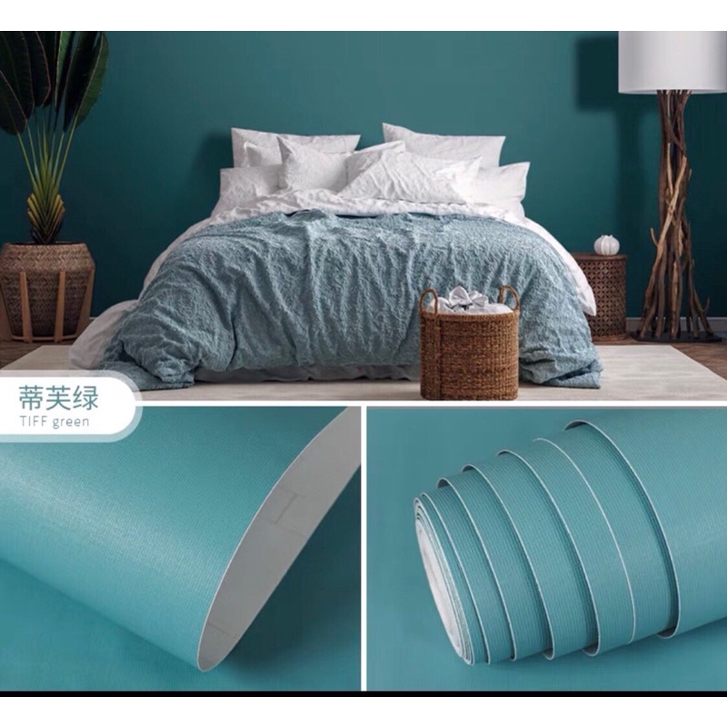Giấy dán tường 10Mx45CM Decal sẵn keo dán phòng ngủ , phòng khách màu trơn Dán tủ quần áo chống ẩm mốc | BigBuy360 - bigbuy360.vn