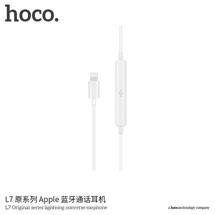 XẢ HÀNG TỒN KHO -  Tai nghe bluetooth Hoco L7 - Cổng Iphone 7 KTH12345