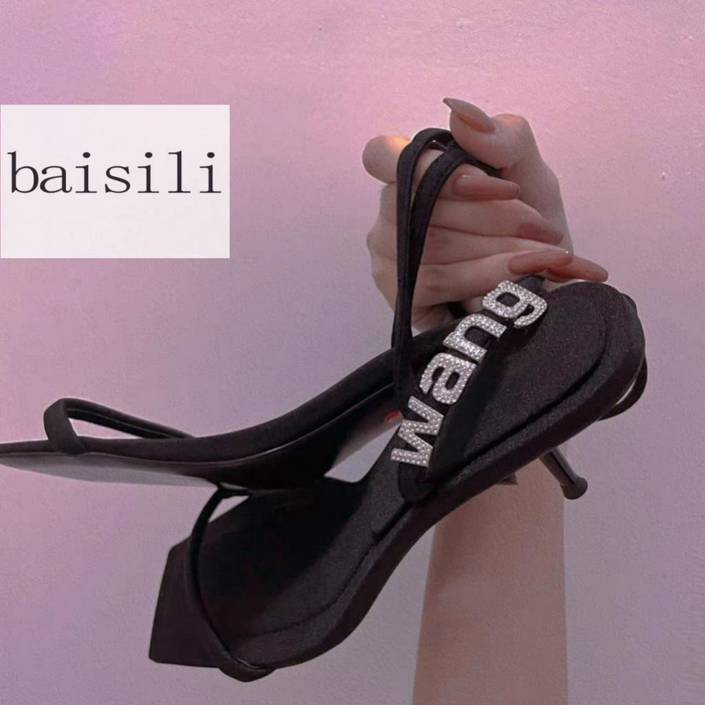 GIÀY CAO GÓT BAISILI - SANDAL NỮ QUAI NGANG MẢNH LỤA PHONG CÁCH THỜI TRANG HIỆN ĐẠI BG220645