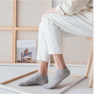 Tất Vớ Trơn Cổ Ngắn Nam Nữ Basic Kháng Khuẩn