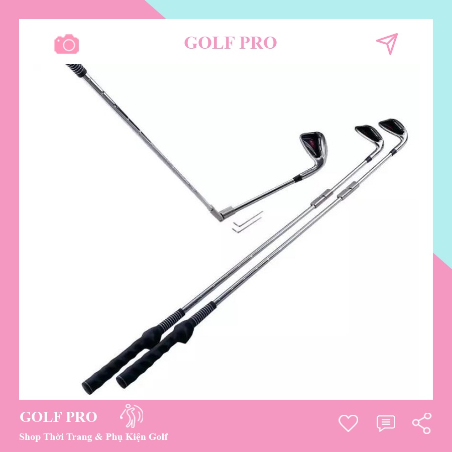 Gậy tập golf swing số 7 cách cầm tay nắm chỉnh tư thế lưng Caiton GS008