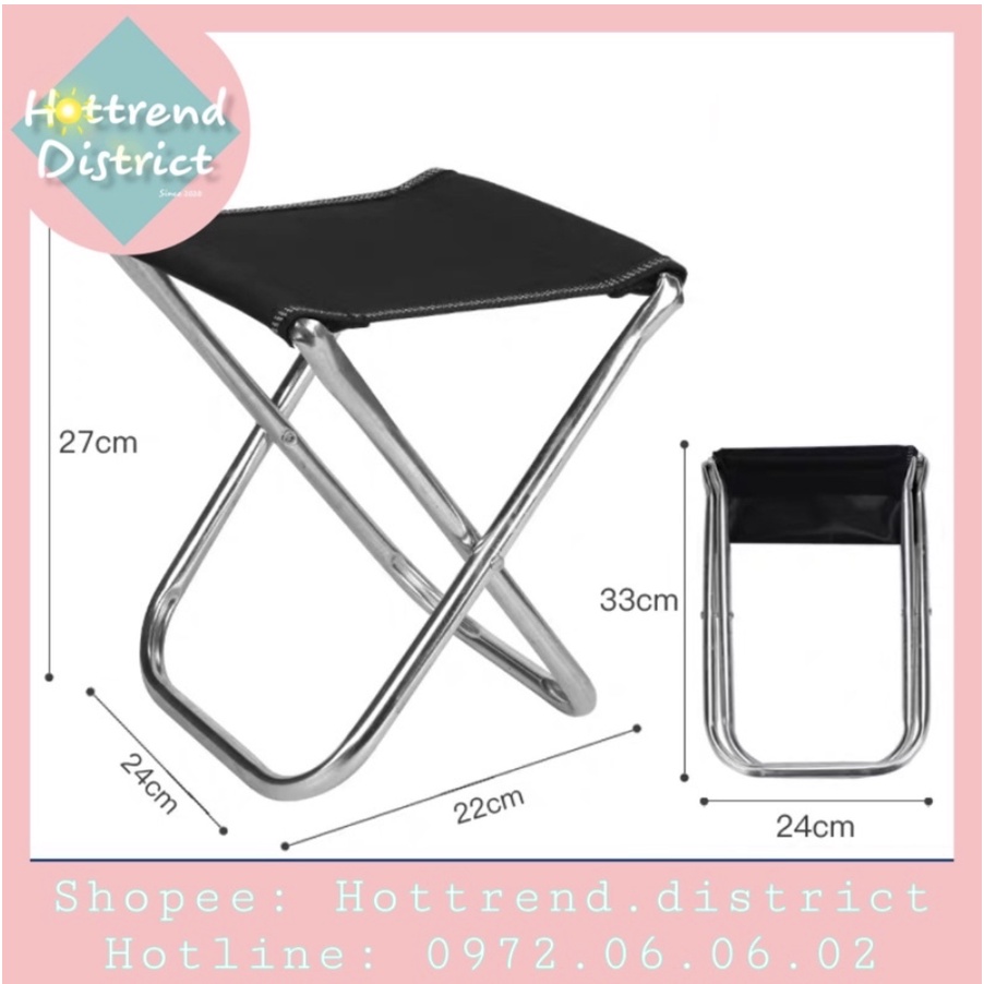 Ghế xếp mini đi du lịch, cắm trại, ghế câu cá, dã ngoại siêu gọn nhẹ
