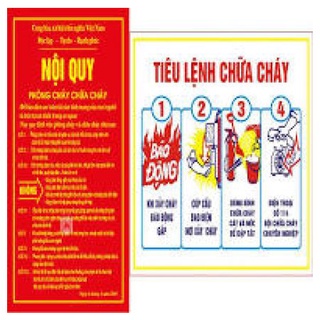 Bộ nội quy và tiêu lệnh pccc