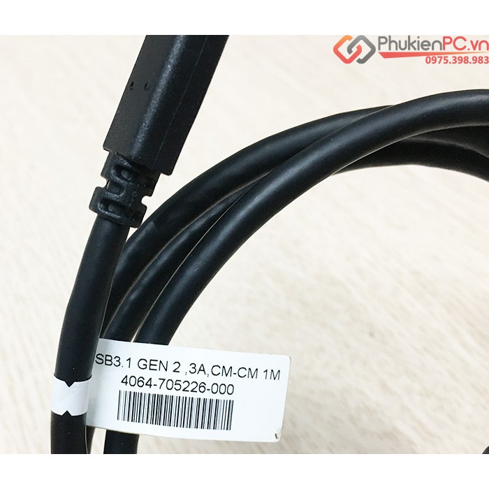 Cáp Type-C to Type-C 10GB dài 1M