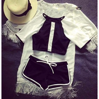 [Được mua nhiều] Đồ bơi cho học sinh - có tay kín đáo - hình thật