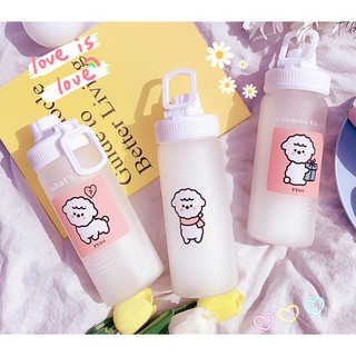 Bình nước thủy tinh Bé Cừu siêu xinh 420ml