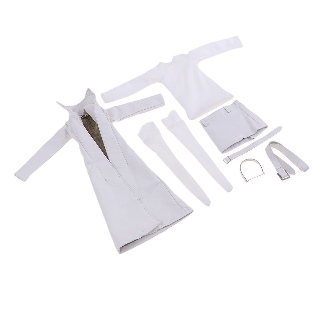 Áo khoác da PU 1 / 6 cho mô hình nhân vật nữ 12 ' '