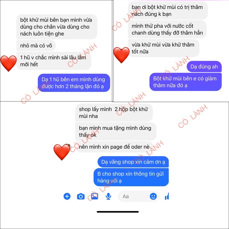 Bột khử mùi chân và nách Cỏ Lành 35G