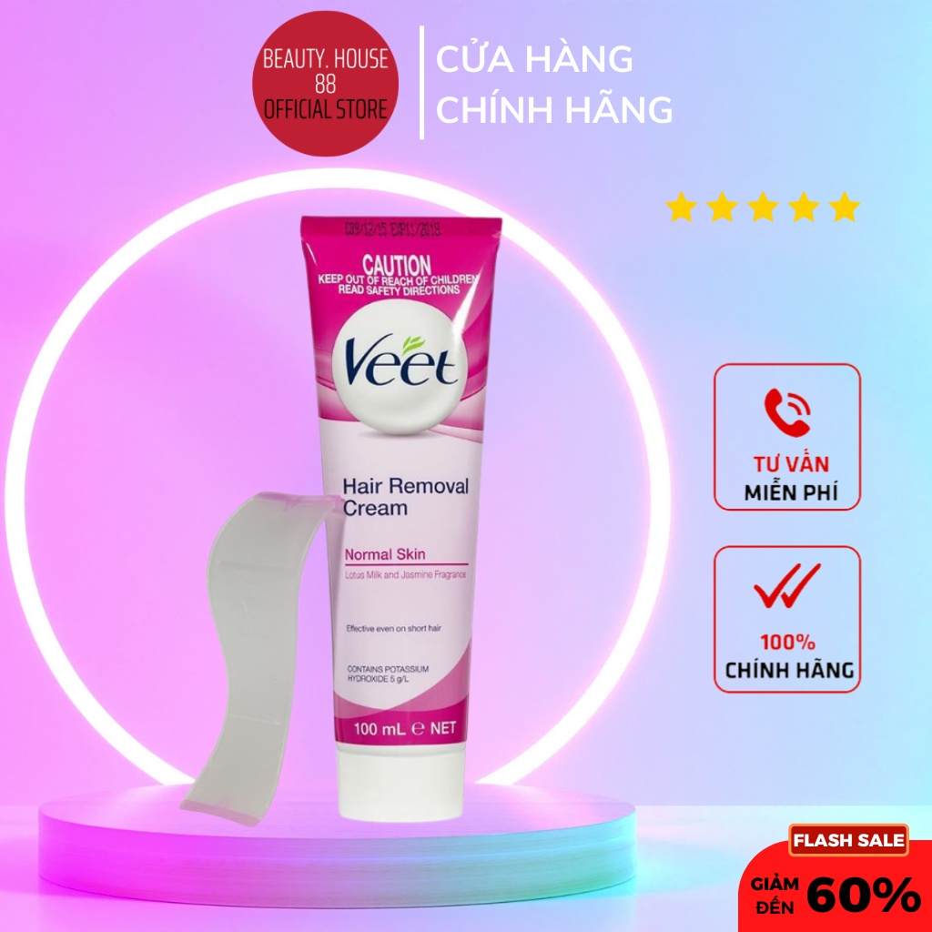 Kem Tẩy Lông Veet Pháp Pure Inspirations Hair Removal Cream 100ml