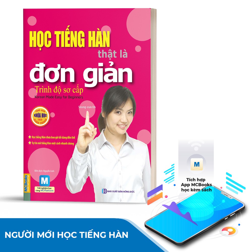 Sách - Học Tiếng Hàn Thật Là Đơn Giản Trình Độ Sơ Cấp - Học Kèm App Online