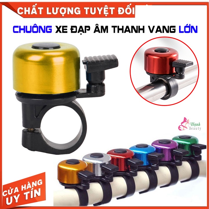 Chuông xe đạp thể thao địa hình mini âm thanh vang lớn nhiều màu sắc bằng hợp kim nhôm gắn ghi đông xe đạp