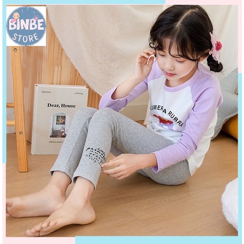 Quần Legging Cho Bé, Quần Legging Yobeyi Cho Bé Gái Co Giãn 4 Chiều, Lên Dáng Cực Xinh