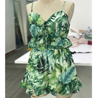 Set bộ voan mát xanh