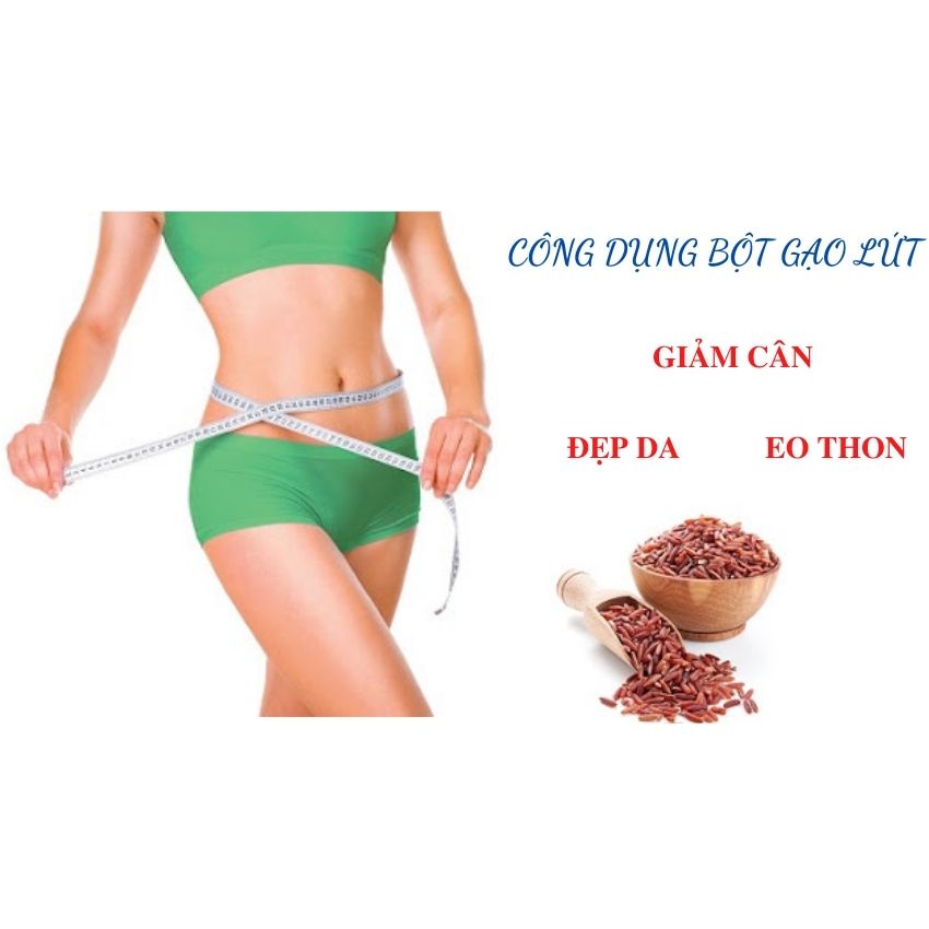 0,5kg Bột gạo lứt giảm cân,Bột gạo lứt Tuệ Minh hàng xưởng sản xuất đầy đủ giấy ATVSTP giúp giảm cân,làm đẹp tự nhiên