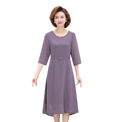 Đầm trung niên sang trọng dự tiệc cho mẹ , cho bà rất tinh tế chỉn chu lịch sự , chất liệu cao cấp , mềm mịn , mát mẻ