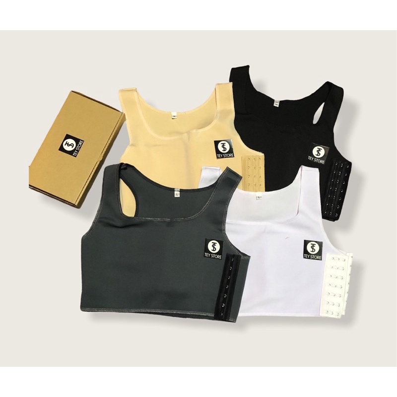 Áo nẹp ba lỗ ngắn dành Tomboy,Sb,Trans
