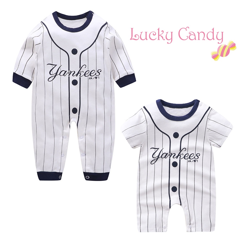Bộ Áo Liền Quần Vải Cotton Mỏng Tay Ngắn Màu Kẹo Dễ Thương Cho Bé