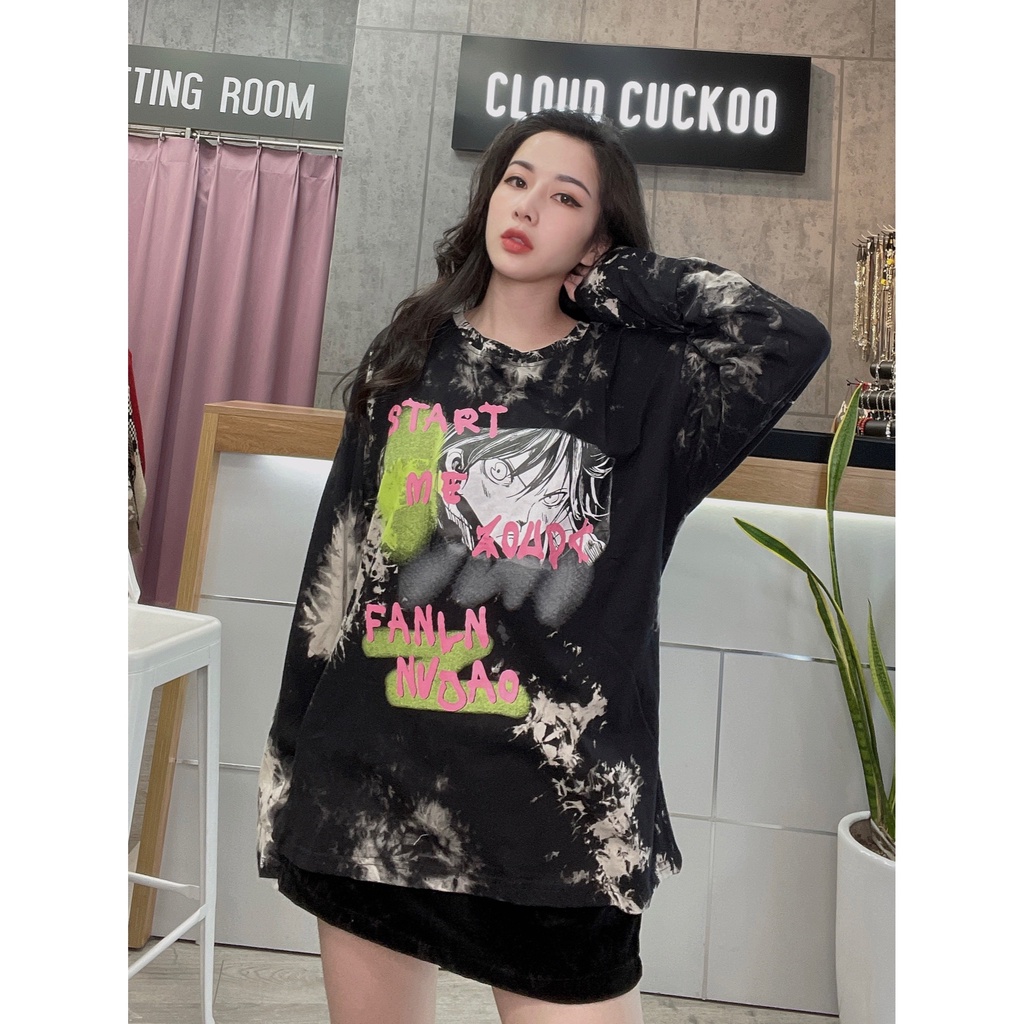 Áo Thun Unisex Họa Tiết Hình Anime Loang - Mã Số: FLN7068