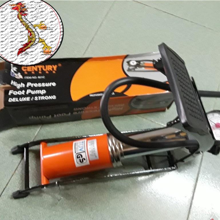 [Rẻ vô địch] Bơm xe đa năng loại bơm dẫm/ bơm chân, siêu bơm xe máy xe đạp hàng xịn [chạy bằng cơm]