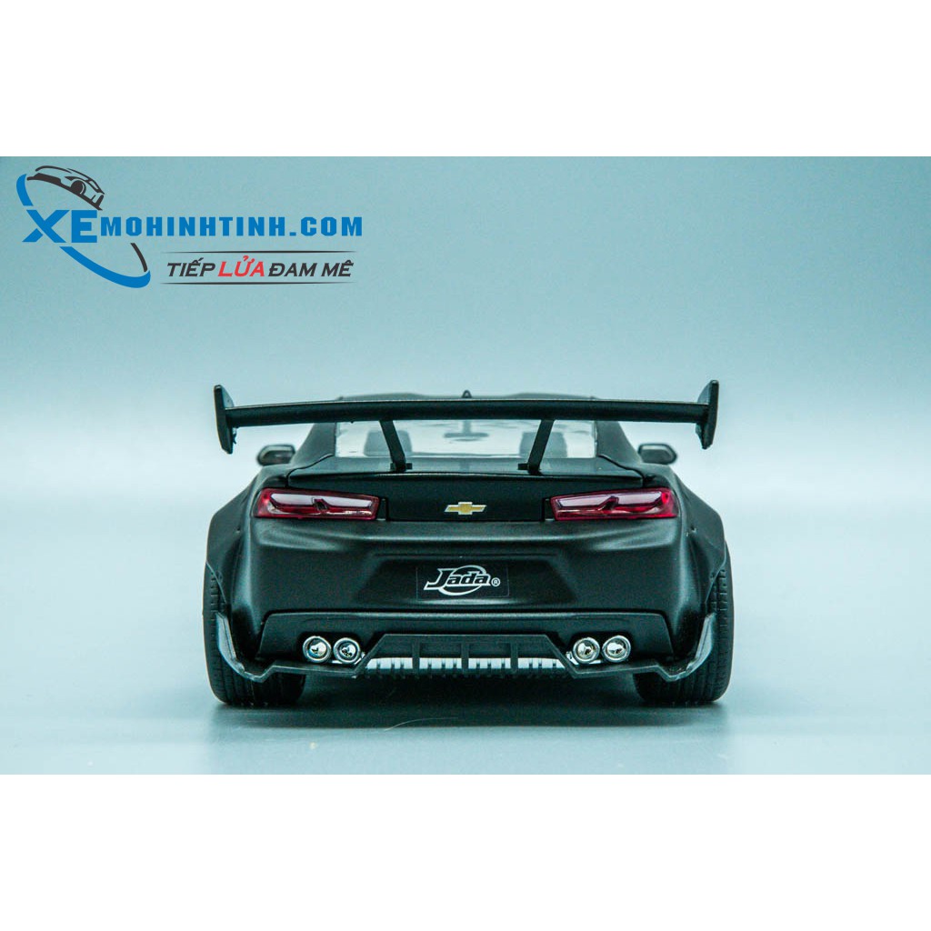 Xe Mô Hình Chevy 2016 Camaro Ss Widebody Gt Wing 1:24 Jada Toys (Đen Nhám)