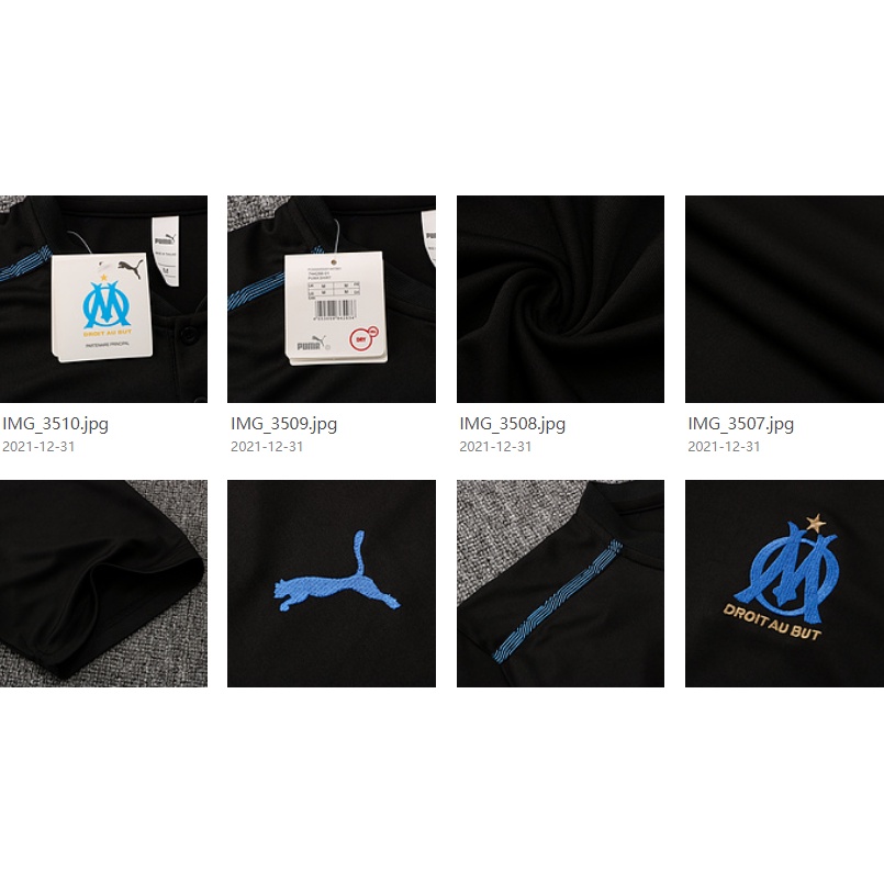 Bộ Quần Áo Bóng Đá POLO 2022/23 Marseille Ý Cho Nam