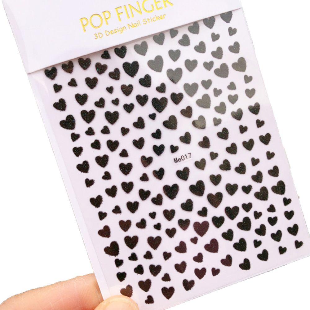NIUYOU Sticker Dán Móng Hình Trái Tim