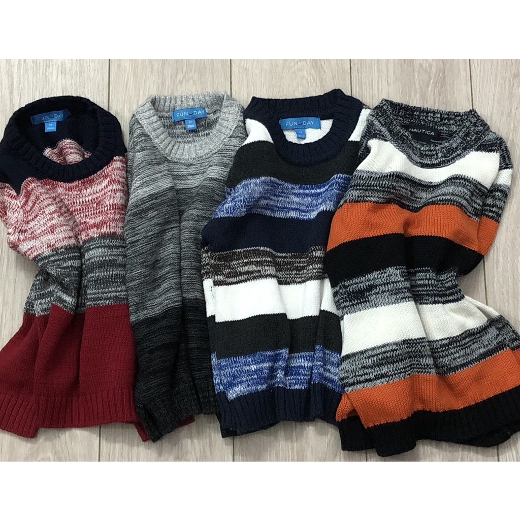 SALE NGHỈ BÁN - Áo len xuất dư Nautica và Funday cho bé sz 90-120cm