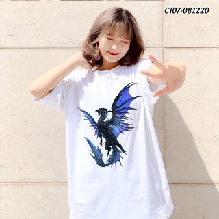 Áo thun rồng xanh dragon devil - ct07-081220