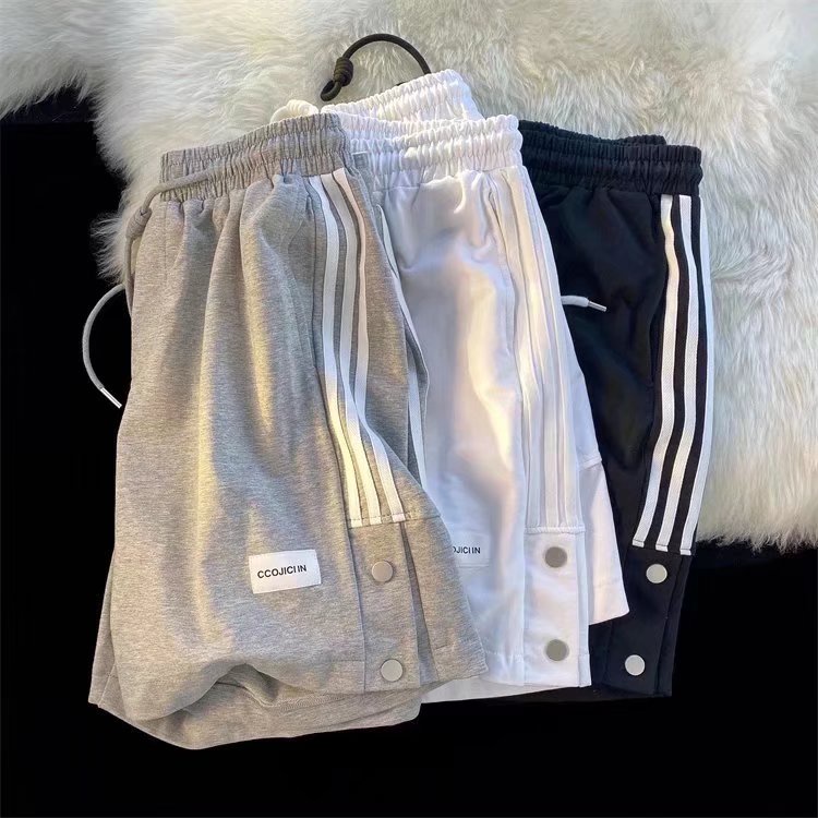 Quần Short Thể Thao Kẻ Sọc Thời Trang Hàn Quốc Cho Nam