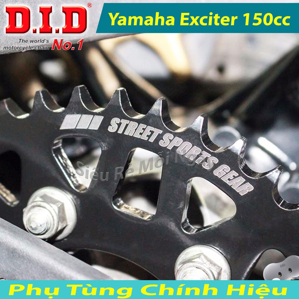 Bộ Nhông Sên Dĩa DID Yamaha Exciter 150cc Sên DID 10Ly Sên Vàng Thái Lan