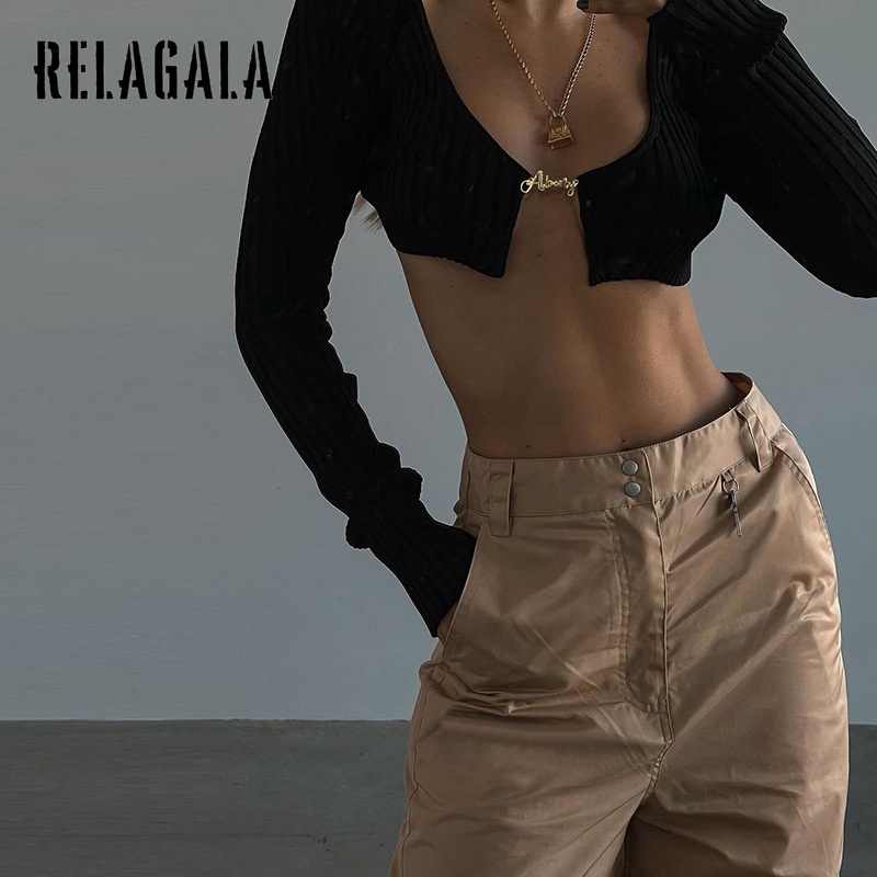  Áo Thun Tay Dài Cổ Chữ V Thời Trang Cho Nữ | BigBuy360 - bigbuy360.vn