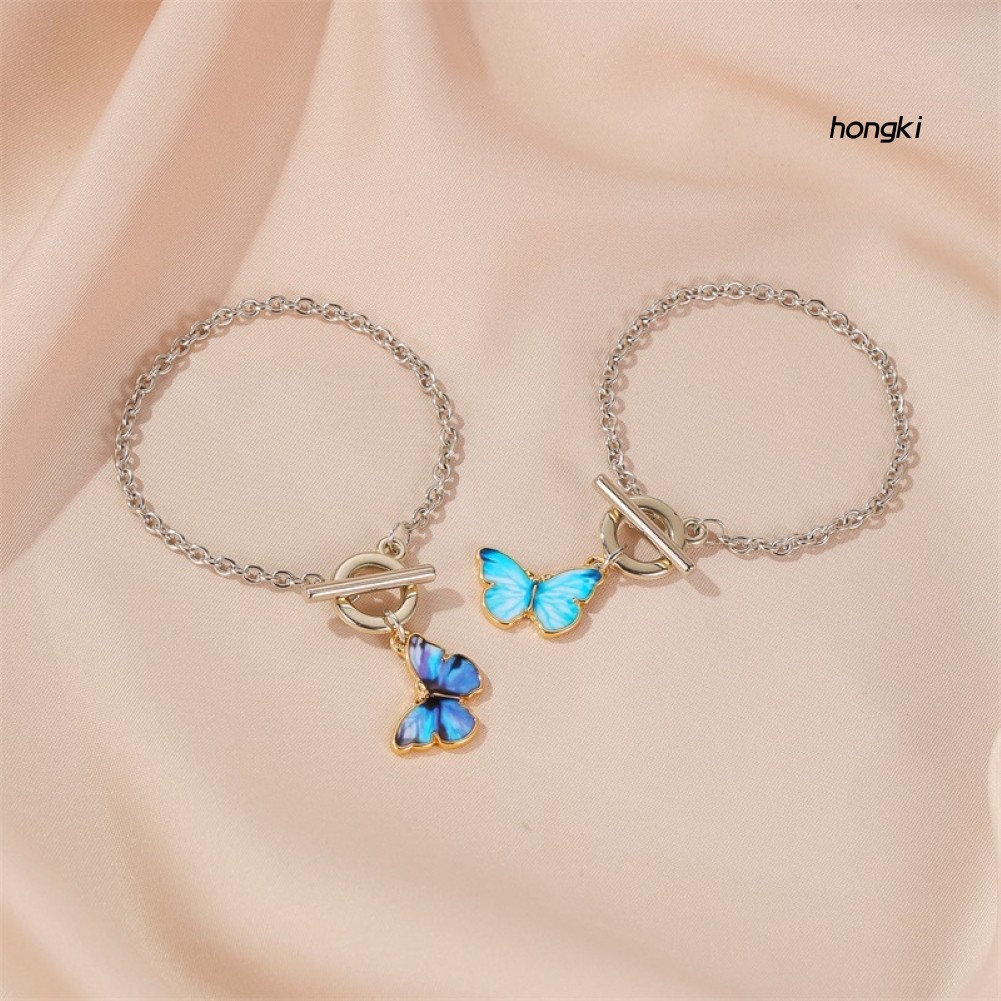 BUTTERFLY (Hàng Mới Về) vòng cổ Hợp Kim Hình Bướm Đính Đá Xinh Xắn Cho Nữ