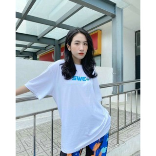 ÁO THUN FORM RỘNG TAY LỠ SWE TRẮNG