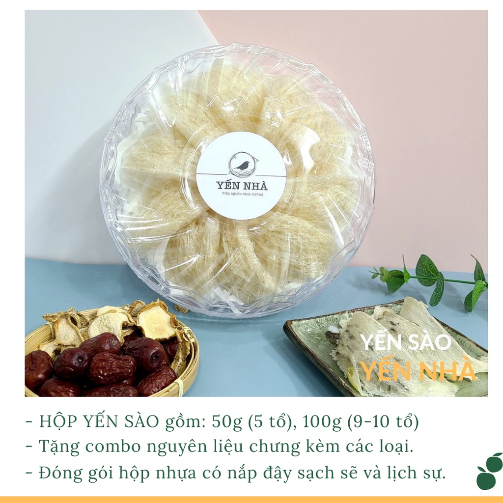 [GIÁ XƯỞNG] 100G tổ yến loại 1 cao cấp + tặng kèm nguyên liệu chưng yến - Yến Sào Yến Nhà