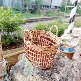 Giỏ cói nhí 10cm x cao 8cm