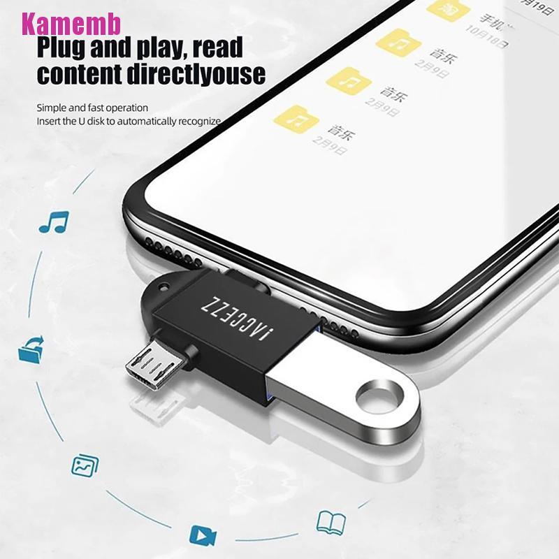 Đầu Chuyển Đổi Từ Usb Sang Type C Micro Usb Otg Sử Dụng Tiện Lợi Cho Android | BigBuy360 - bigbuy360.vn