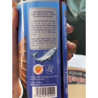 Nước mắm Thuận Phát 40 độ 620ml (HOẢ TỐC)