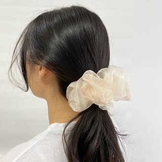 Dây buộc tóc Scrunchies ngọc trai (Trong dây buộc tóc có ngọc trai -2 màu)