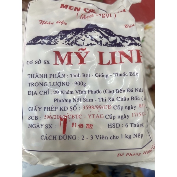 MEN CƠM RƯỢU (Men ngọt) NSX:01-09-2022.l