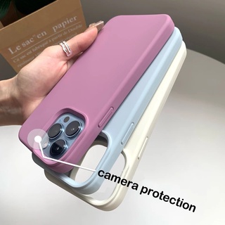 Ốp Điện Thoại Silicon Dẻo Bảo Vệ Camera Cho iPhone 14 Pro Max 13 12 Pro Max 11Pro 7 8 Plus 12