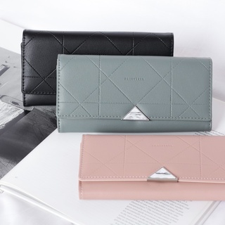 The Korean Cross Pattern Long Wallet - Ví cầm tay