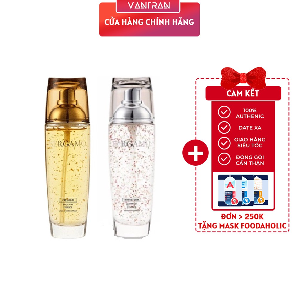 Tinh chất dưỡng trắng da Bergamo White Vita \ 24K Gold Luminant Essence 110ml