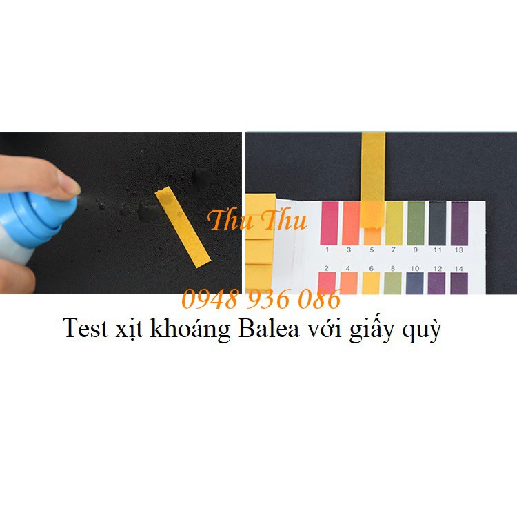 (bill,test giấy quỳ,review) Xịt khoáng Balea Đức 150ml