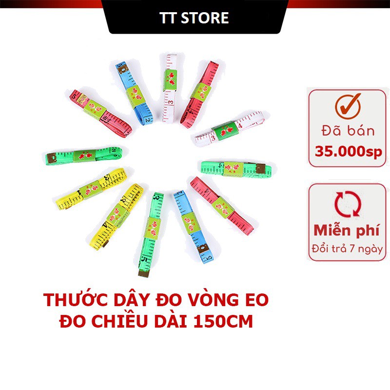 Thước Dây Đo 3 Vòng, Thước Dây Đo Đa Năng (chiều dài 150cm)