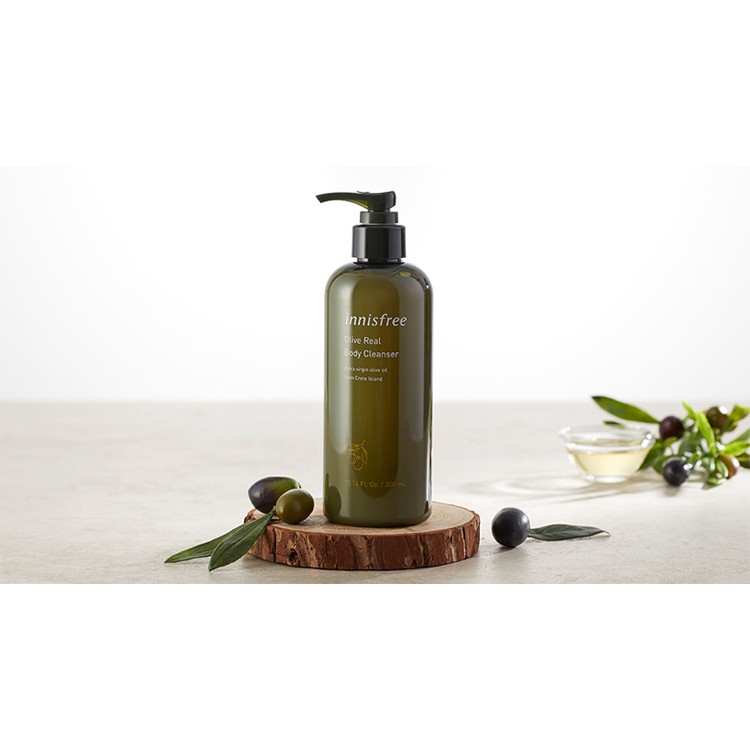 [CÓ BILL HÀN] Sữa tắm dưỡng ẩm chiết xuất từ olive innisfree Body Cleanser 300ml