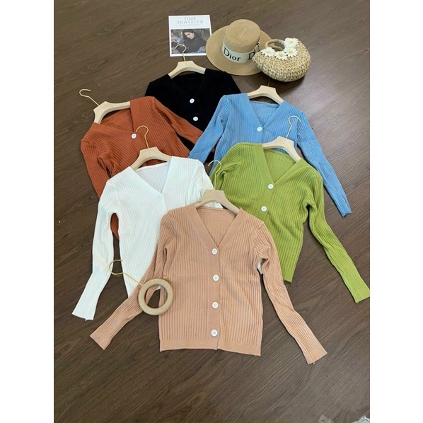 ÁO GÂN TAY DÀI CÀI NÚT XINH MÙA ĐÔNG A27 [Hàng Siêu Cấp] | BigBuy360 - bigbuy360.vn