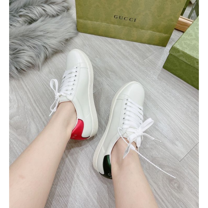 M(ẢNH THẬT) Giày Thể Thao Mèo Hồng Basic Gót 2 Màu Da Mềm Êm Fullbox Bill Túi Cao Cấp