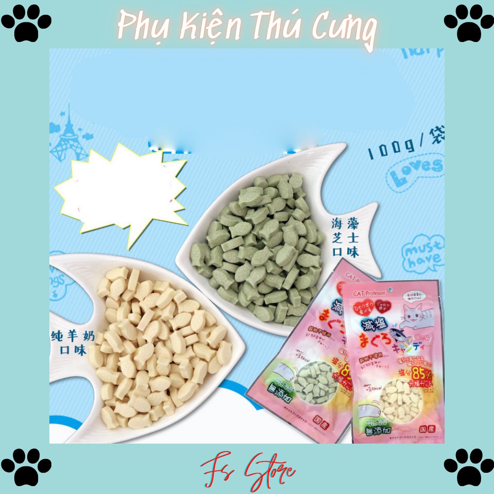 Thức ăn chó mèo, Bánh thưởng cho chó mèo,bổ sung canxi vị sữa dê 100g, Q5