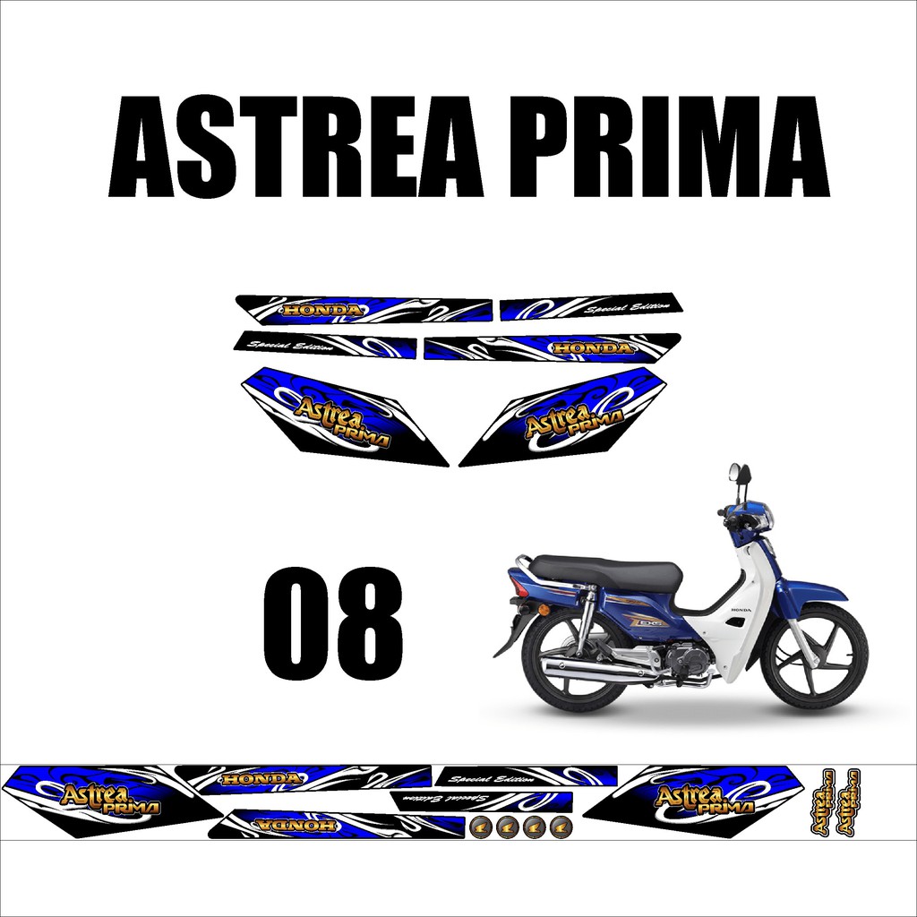 Sticker Dán Trang Trí Xe Mô Tô Astrea Prima Code 150